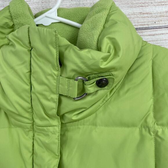 Eddie Bauer Premium Goose Down 700 Fill Power Puffer Vest Women's Medium Green - Picture 6 of 13